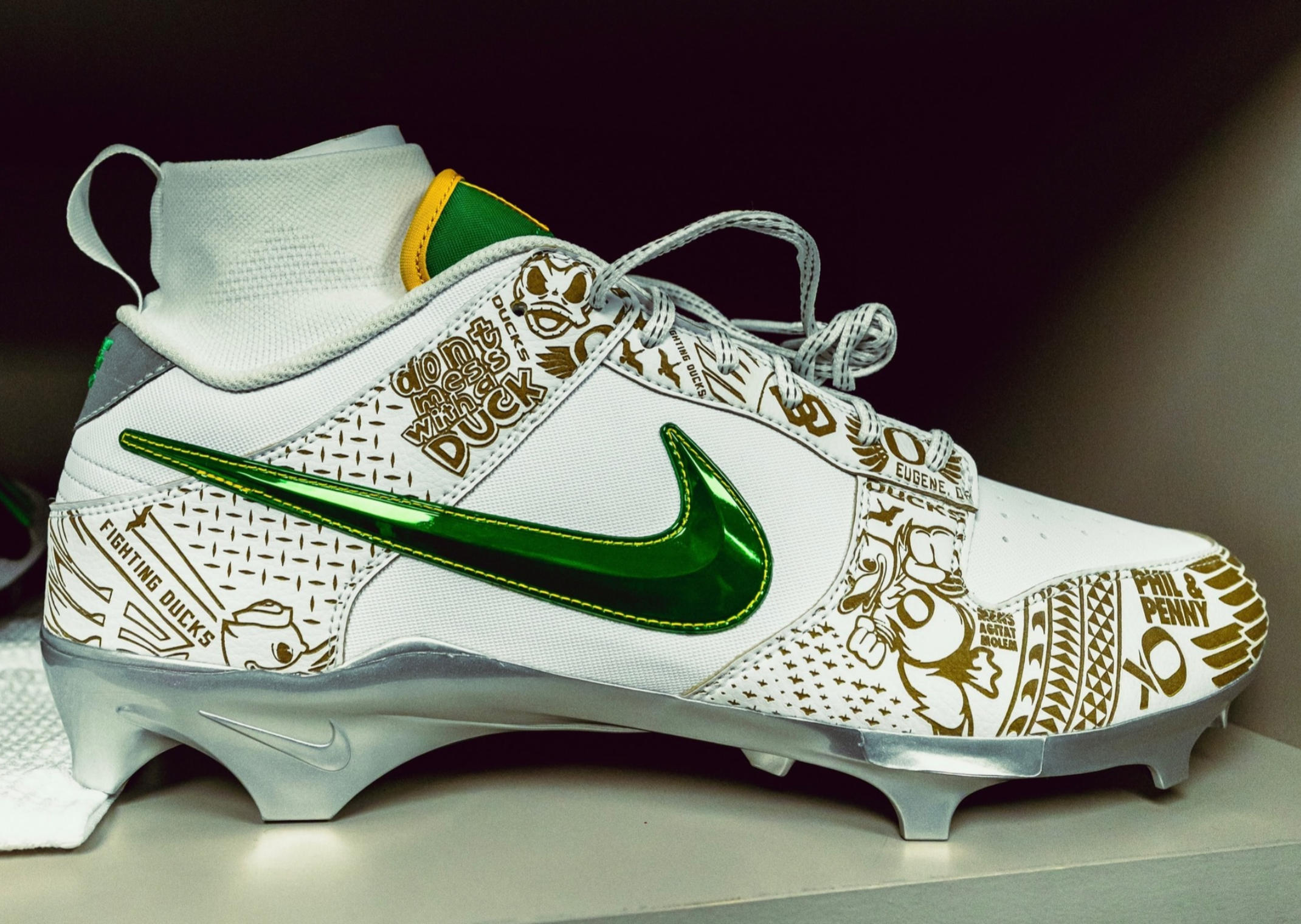 Nike Vapor Edge Dunk Cleat Oregon Ducks PE