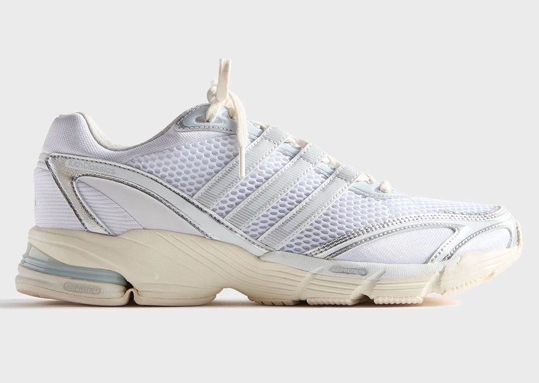 Kith x adidas Supernova Cushion 7 White Silver Lateral
