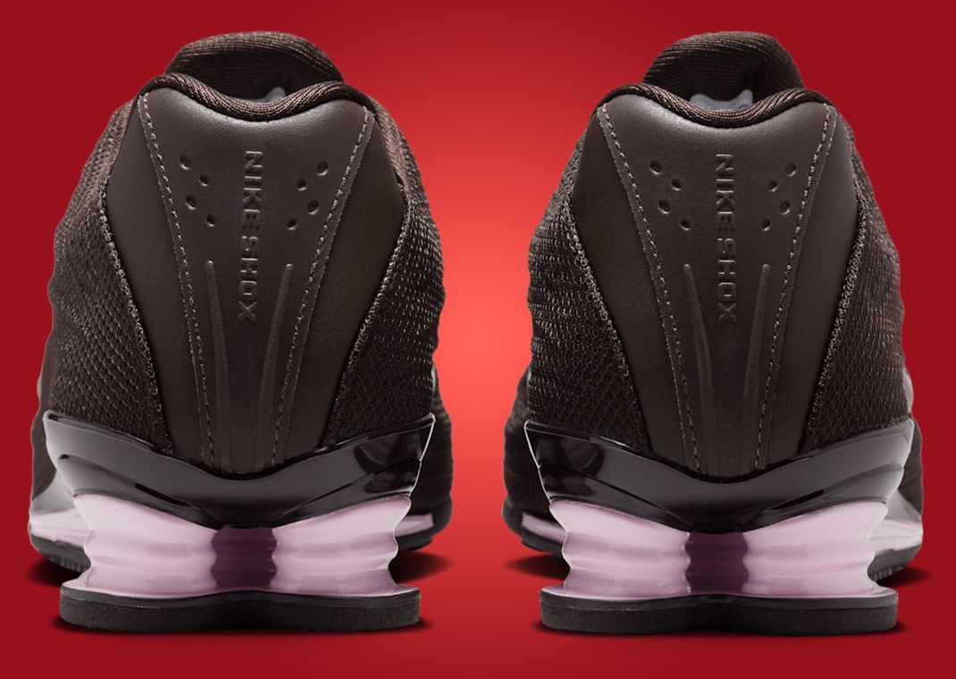 Nike Shox Z Velvet Brown Black Heel