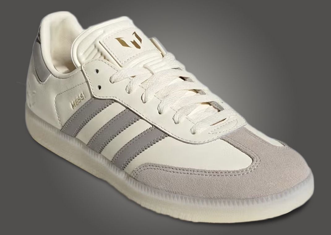 adidas Samba Messi Cream White Light Brown