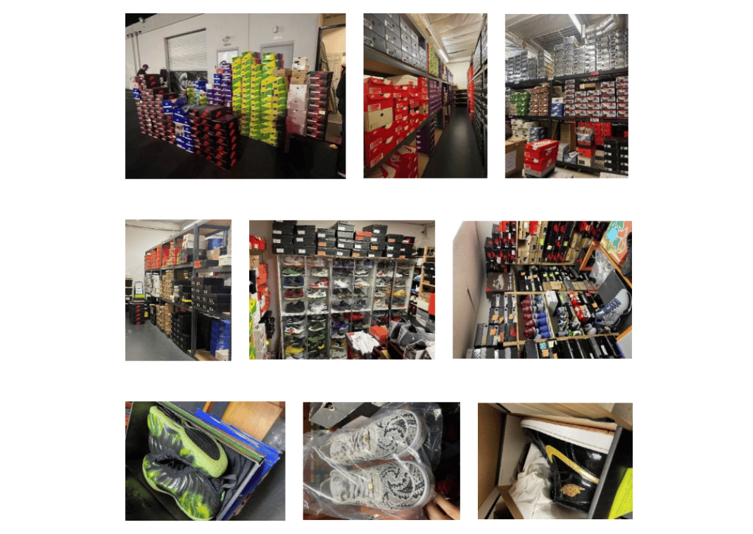 Images From $5 million Seizure of Stolen Nike Products