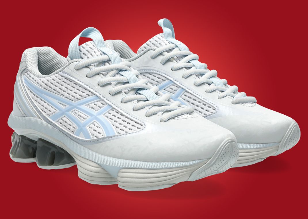 Kiko Kostadinov x Asics US6-S Gel-Kinetic Fluent Glacier Grey Angle