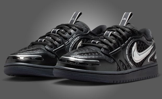 The Air Jordan 1 Low MM v3 Black Metallic Silver Goes Over to the Dark Side