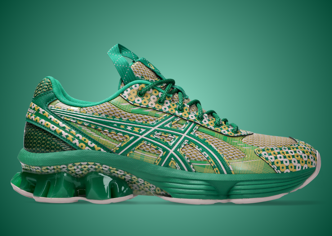 Kiko Kostadinov x Asics US7-S Gel-Kinetic Fluent Green - Lateral