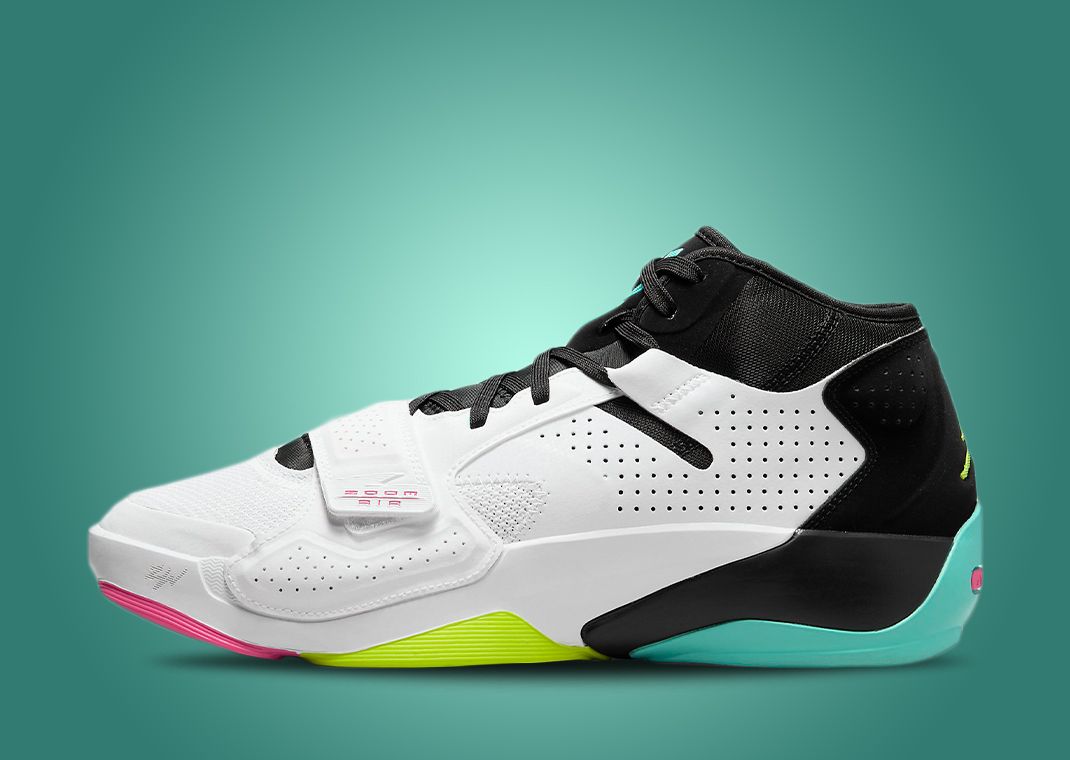 NIKE★JORDAN ZION 2 PF★WHITE/BLACK/VOLT/DYNAMIC TURQUOISE Jordan Zion 2 Dynamic Turquoise Releases On July 6th