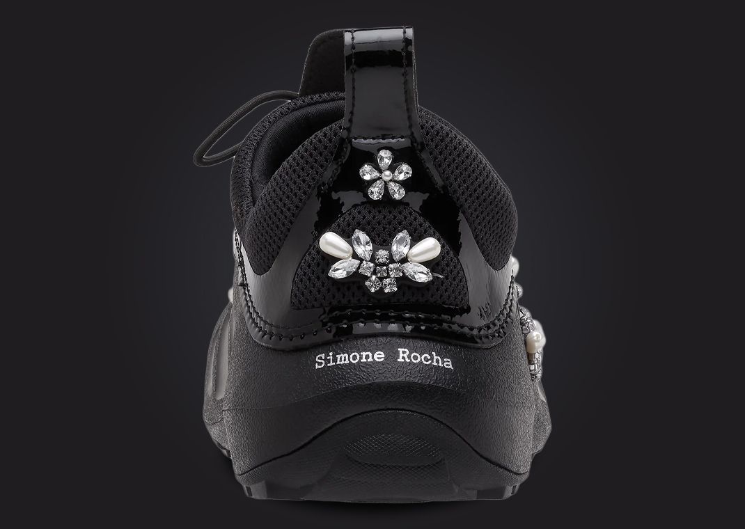 Simone Rocha x Crocs Quick Trail Black Heel
