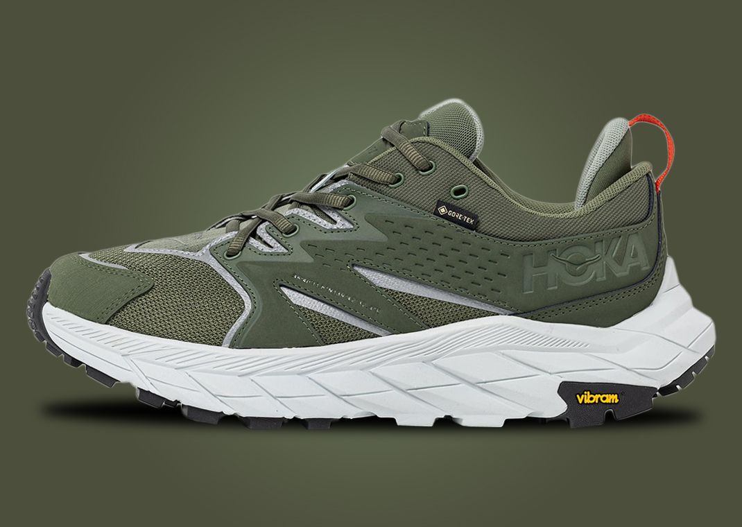 WTAPS x Hoka Anacapa Low GTX Olive Drab Lateral