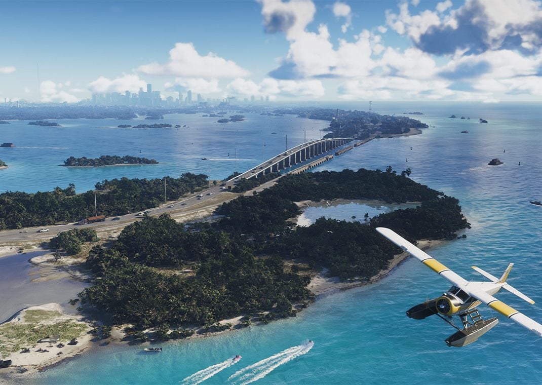 Flying over the Leonida Keys in GTA 6
