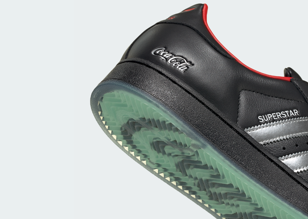 Coca-Cola x adidas Superstar Black Heel