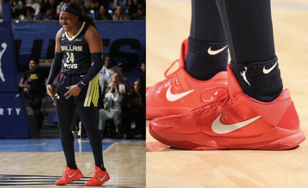 Arike Ogunbowale Debuted Another Nike Kobe PE, this Time Going Blood Red on the Kobe 5 Protro