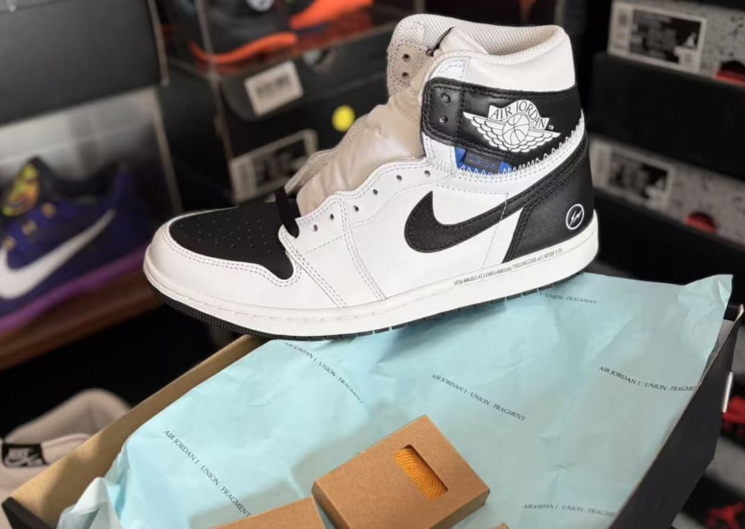 The fragment design x Union LA x Air Jordan 1 High White Black