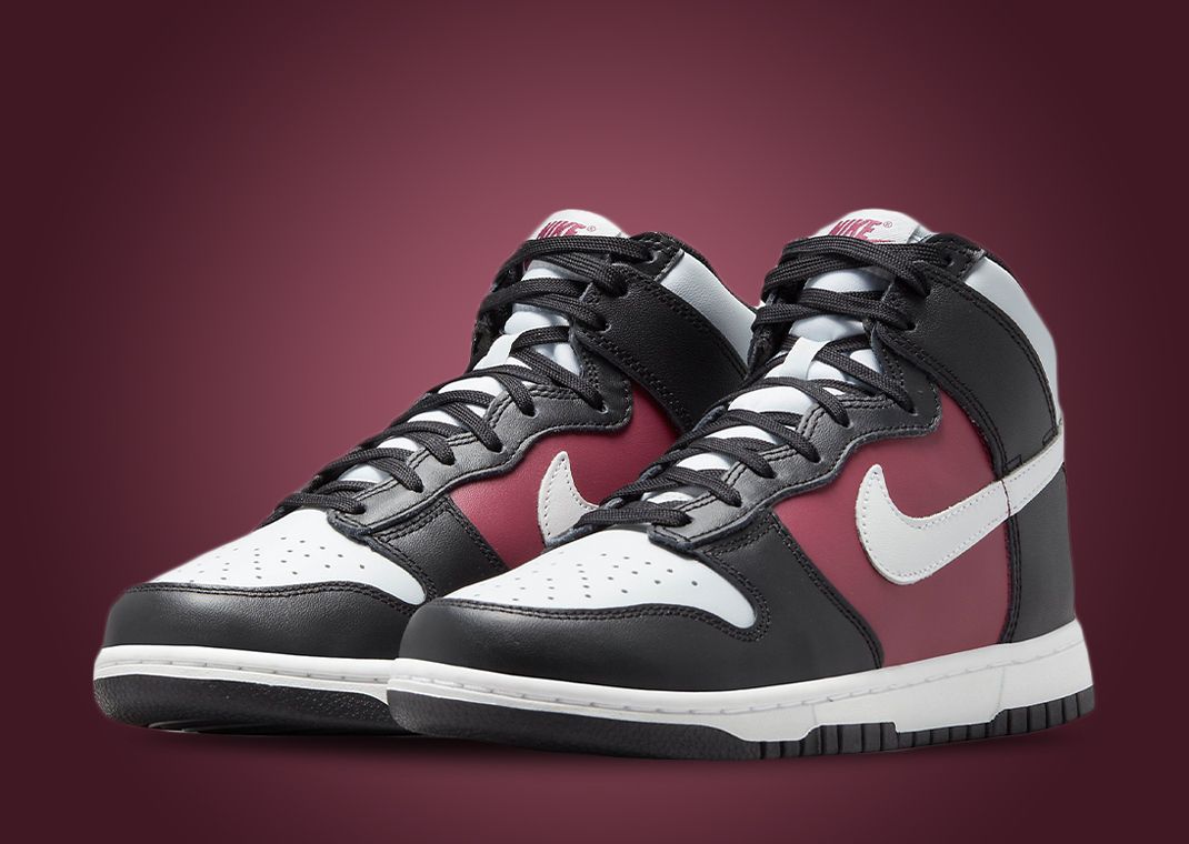 Nike Dunk High Black Summit White Rosewood (W)