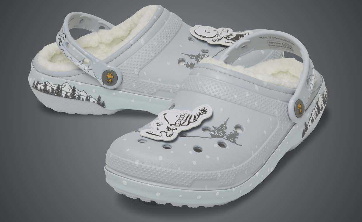 Charlie Brown and Snoopy Get Cozy in the Fleece-Lined Crocs Classic