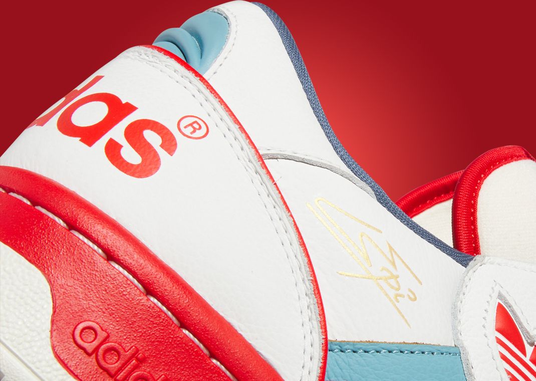 adidas Epi Pro Low White Blue Red Heel