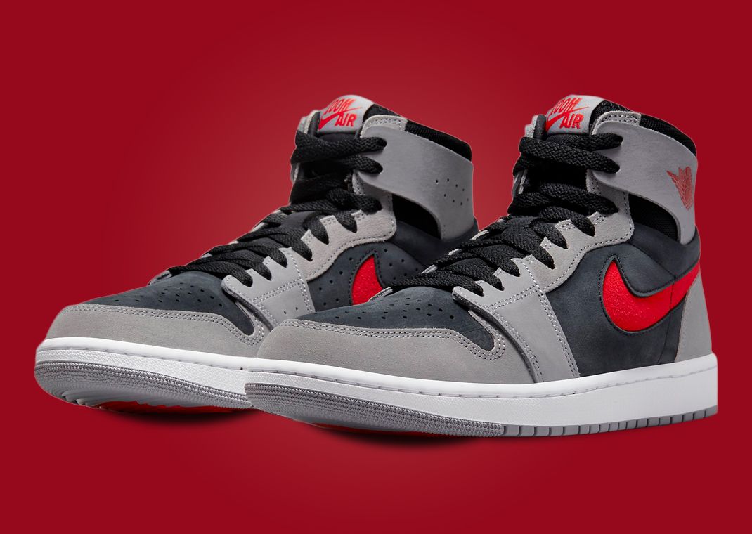 Air Jordan 1 High Zoom CMFT 2 Black Fire Red Cement