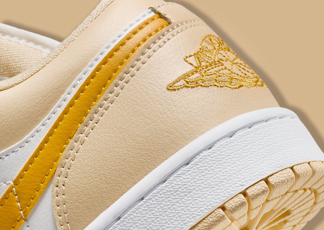 Air Jordan 1 Low Pale Vanilla Yellow Ochre (W) Heel