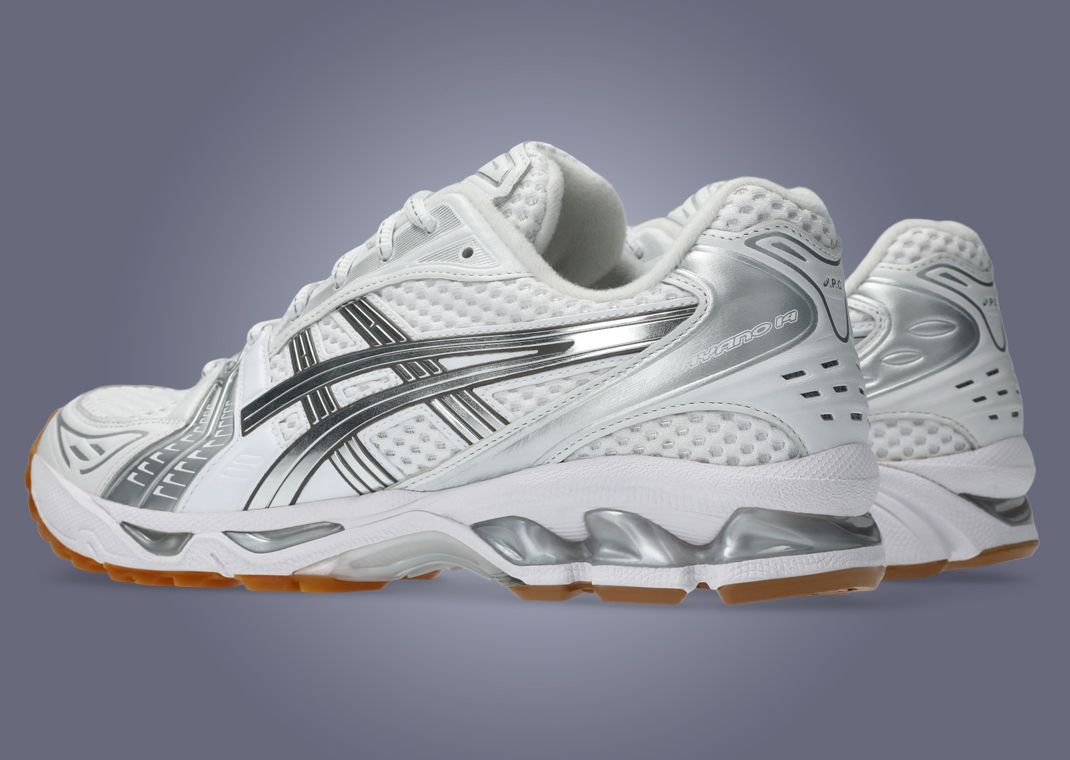 A.P.C. x Asics Gel-Kayano 14 White Gum Heel Angle