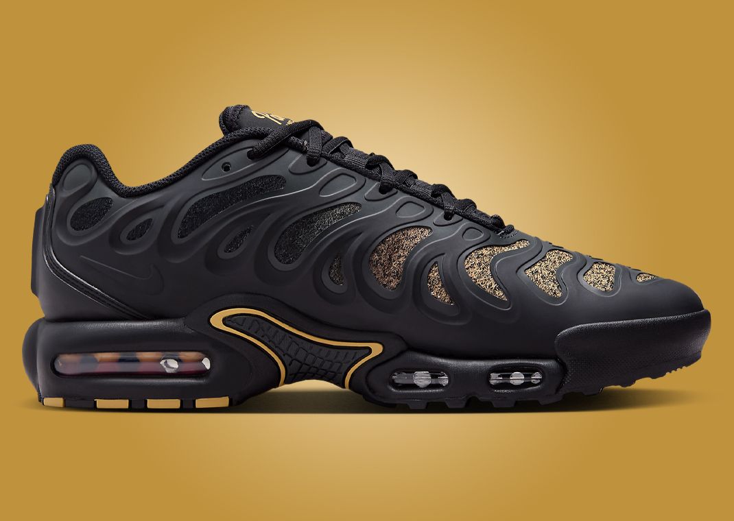 PSG x Nike Air Max Plus Drift Black Wheat Gold Medial