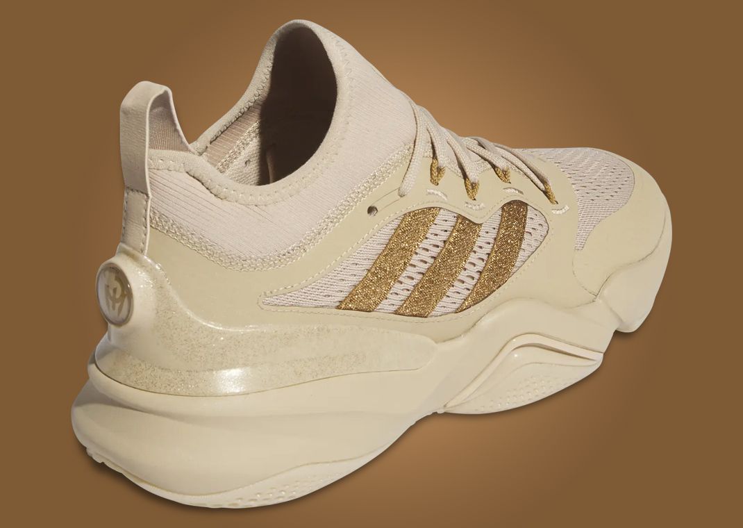 adidas Mahomes 2 Impact FLX Magic Beige Heel Angle