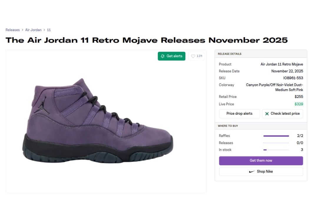 Air Jordan 11 Retro Mojave