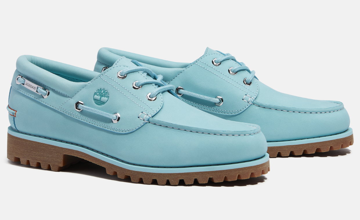 Jacquemus x Timberland 3-Eye Lug Boat Shoe Turquoise