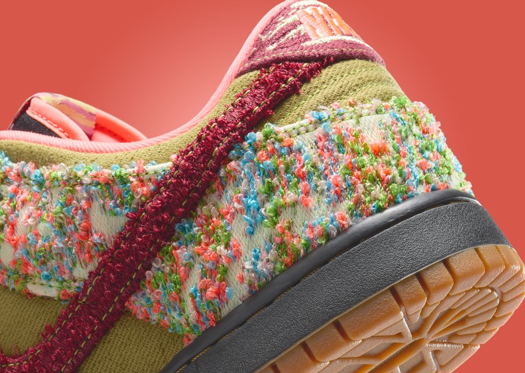 Nike Dunk Low Panda-Monium Green Curry Heel Detail