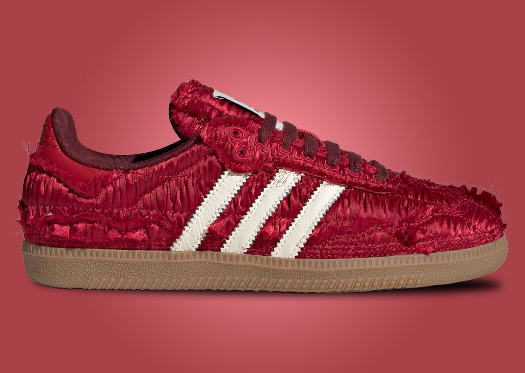 Caroline Hu x adidas Samba OG Satin Power Red (W) Lateral
