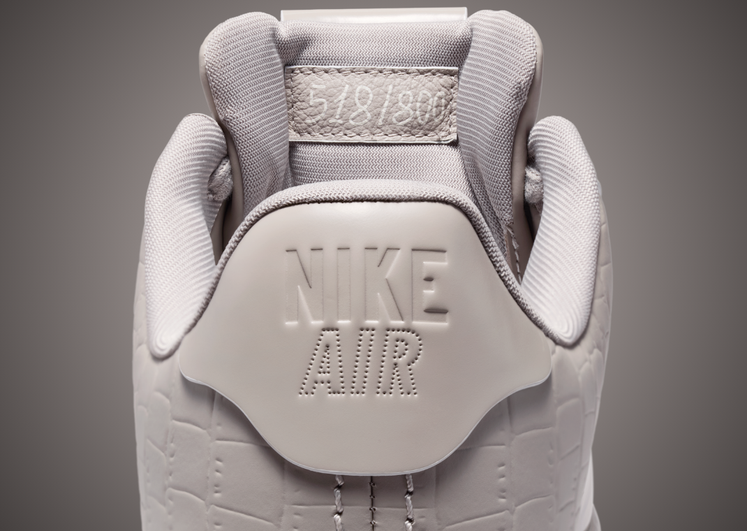 Nike Air Force 1 Low Made in Italy College Grey (W) Heel Detail
