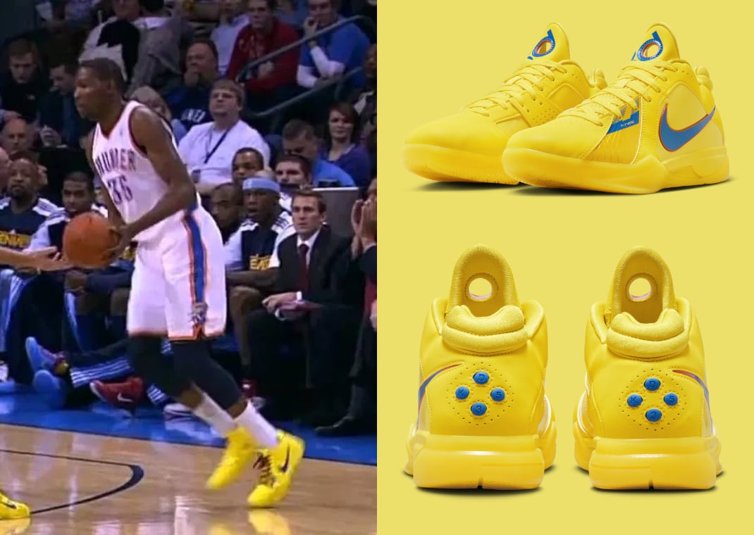 Kevin Durant wearing the KD 3 Christmas