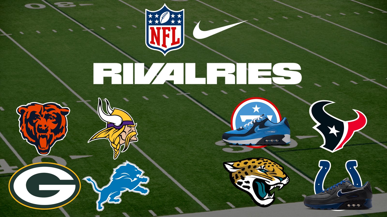 Nike and the NFL Expand the Air Max 90 Rivalry Collection