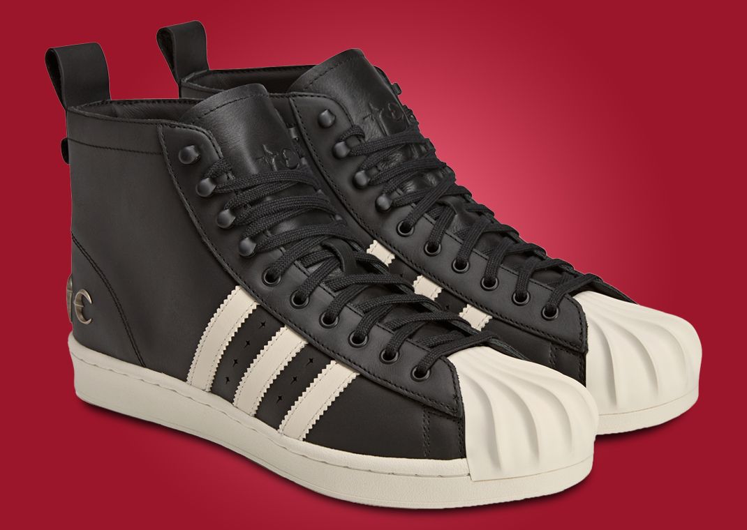 Thug Club x adidas Superstar Boots Black Angle