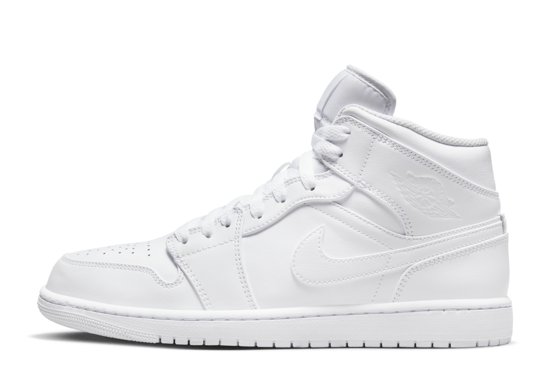 Air Jordan 1 Mid Triple White