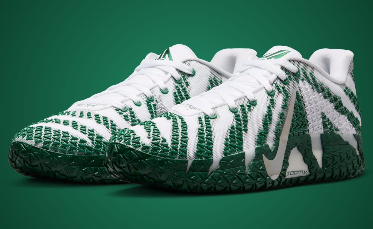 The Nike Ja 3 Team Pack Gets Down to Earth in Gorge Green and White