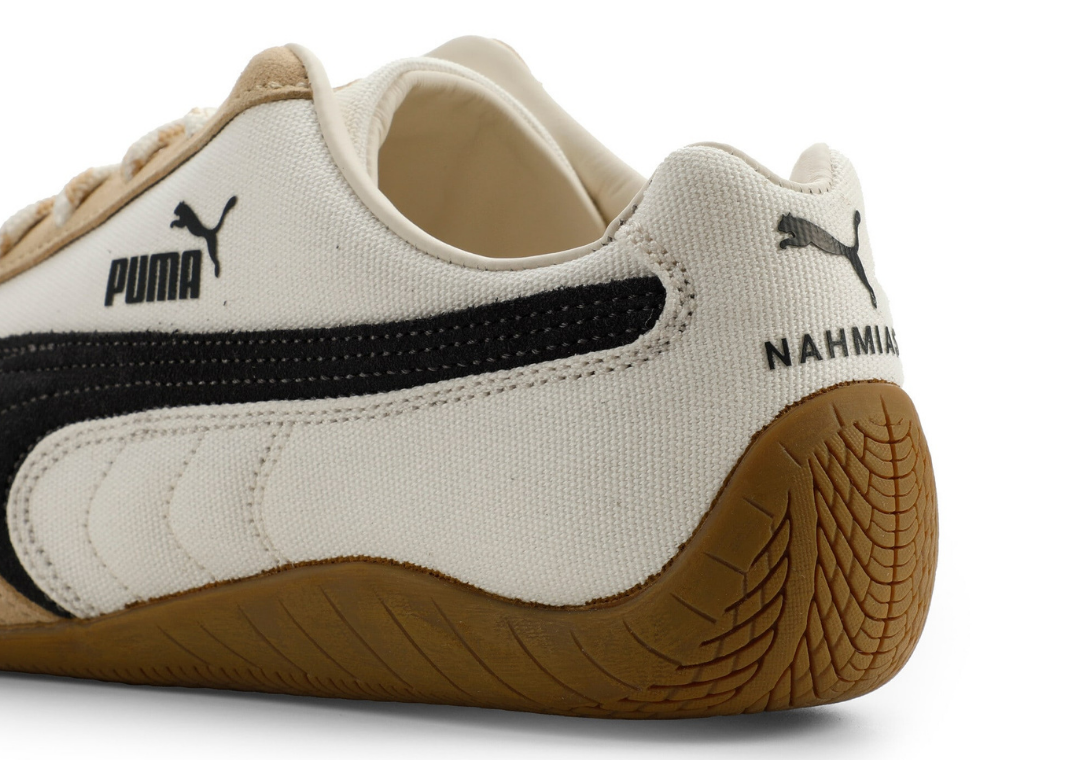 Nahmias x Puma Speedcat Warm White - Heel Angle