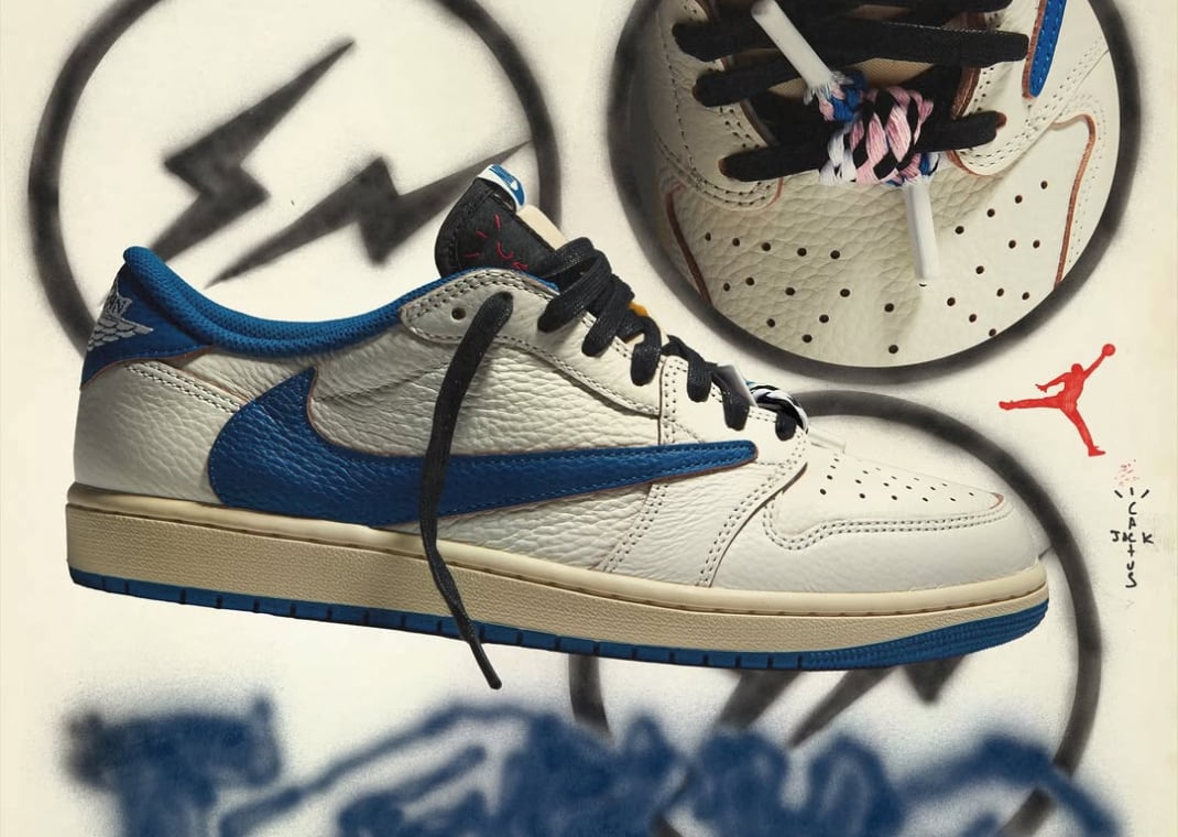 Travis Scott fragment design Air Jordan 1 Low OG