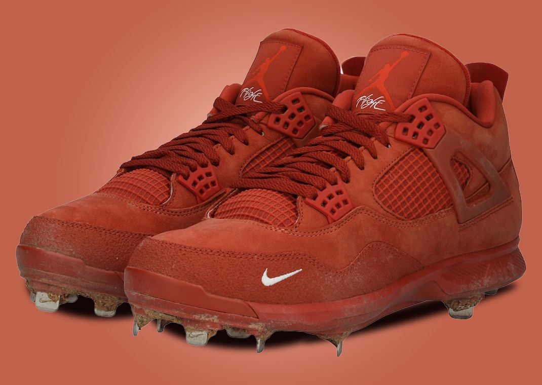 Mookie Betts Game-Worn Nigel Sylvester x Air Jordan 4 Retro Brick by Brick