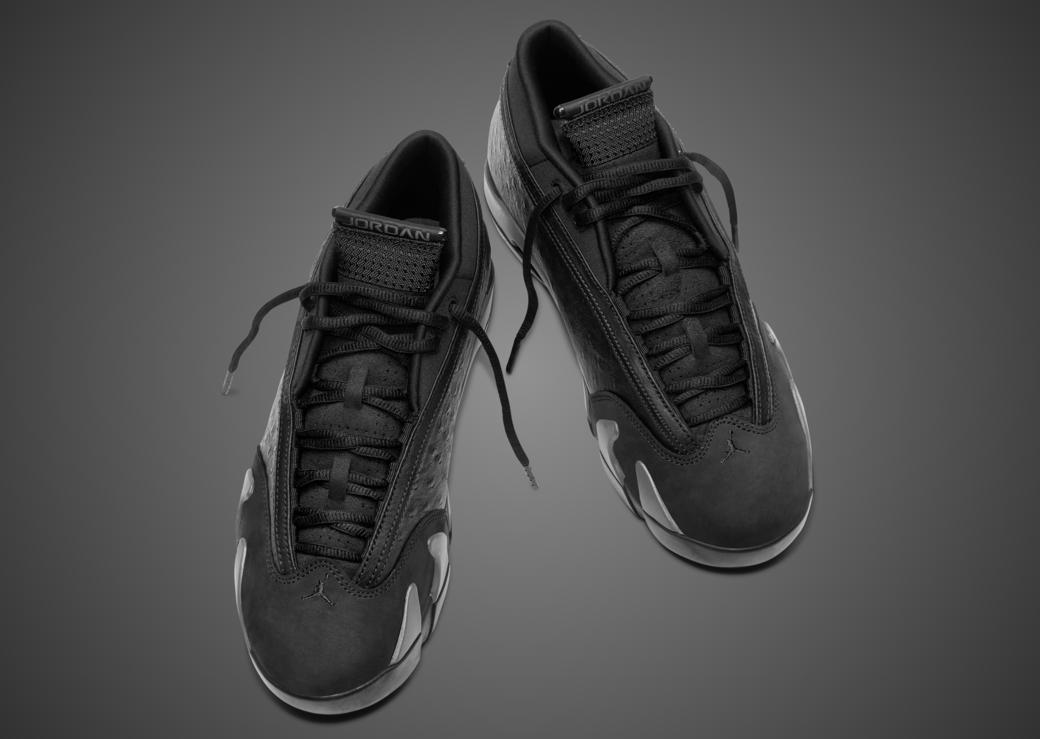 Air Jordan 14 Retro Low Black Pack - Top
