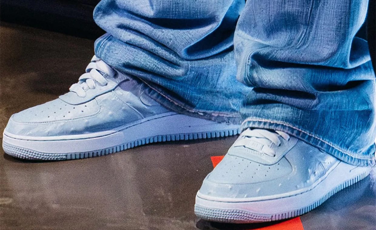Travis Scott’s Next Nike Air Force 1 Features Blue Ostrich Leather