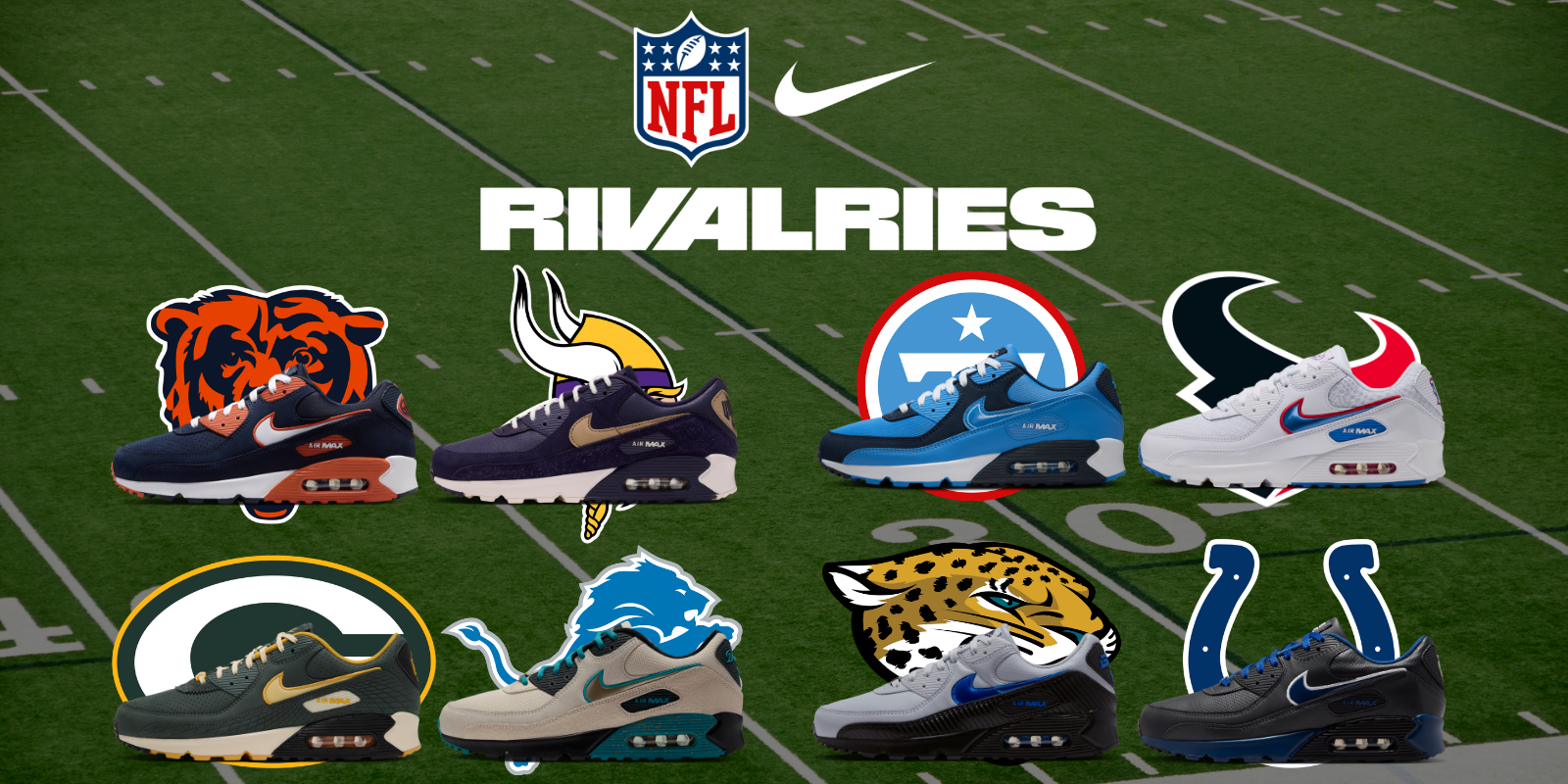 The Nike NFL Rivalries Air Max 90 Collection Releases September 1