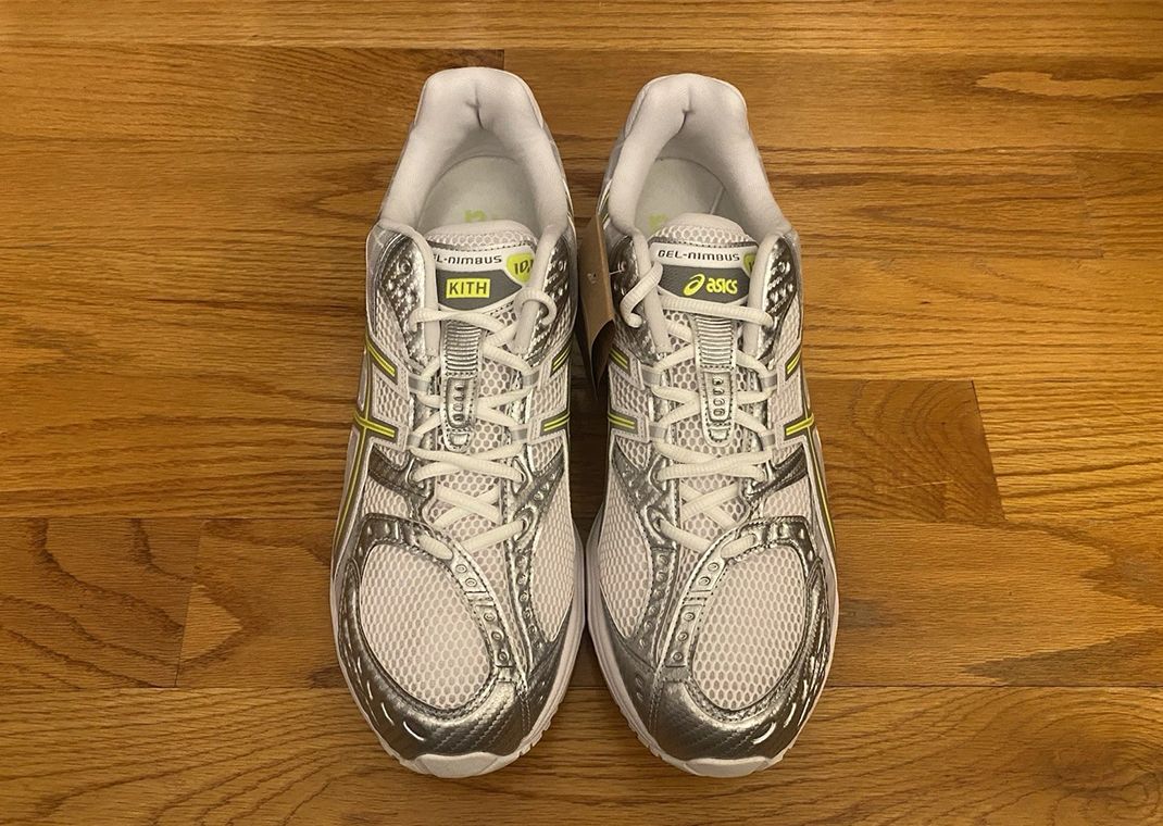 Kith x Asics Gel-Nimbus 10.1 White Pure Silver Top