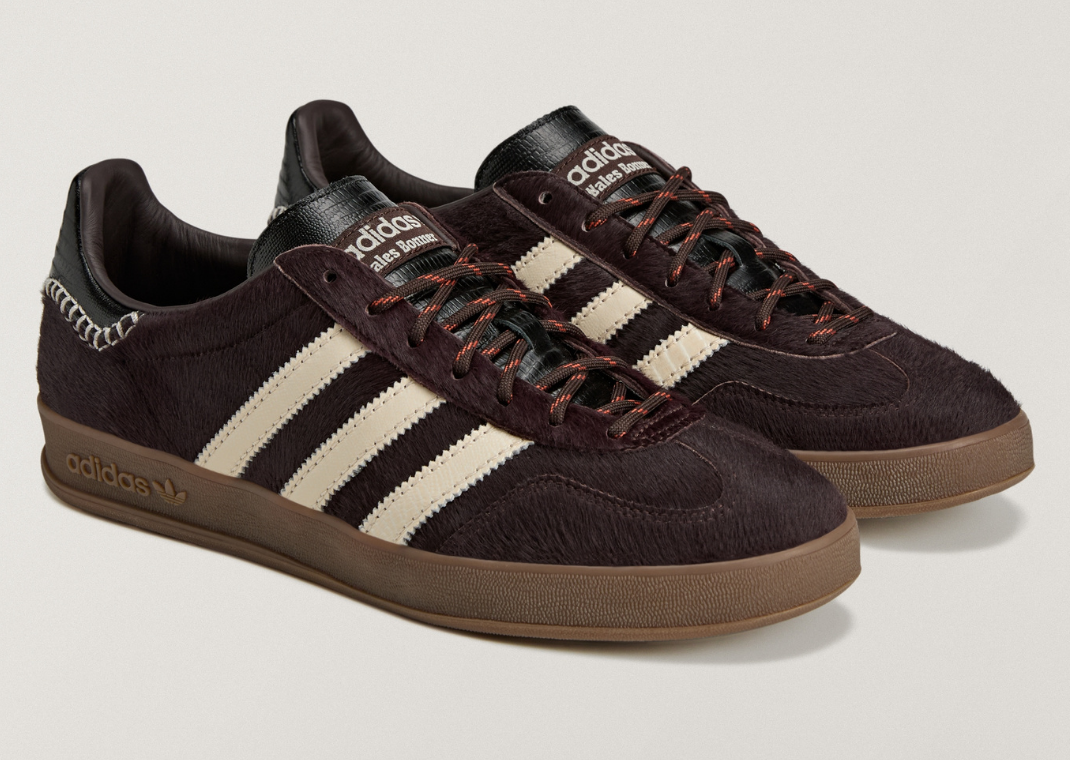 Wales Bonner x adidas Gazelle Indoor Pony Hair - Angle