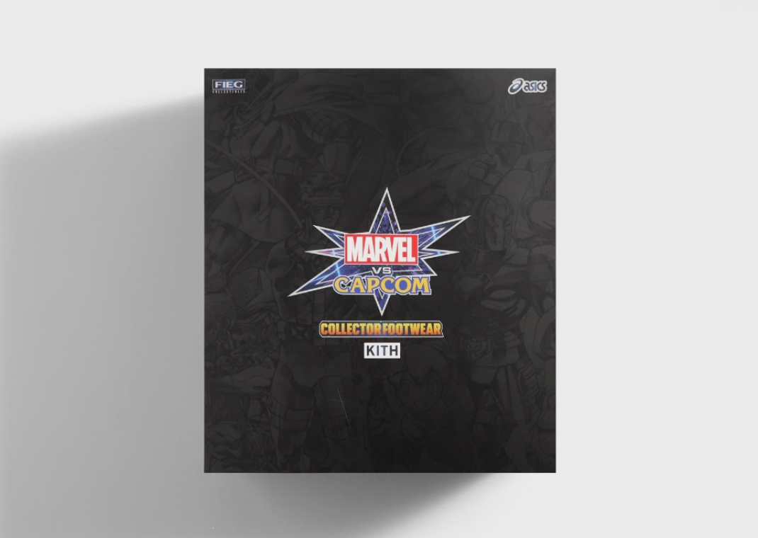 Kith x Marvel vs. Capcom x Asics x Asics Gel-Kayano 14 Ryu Packaging
