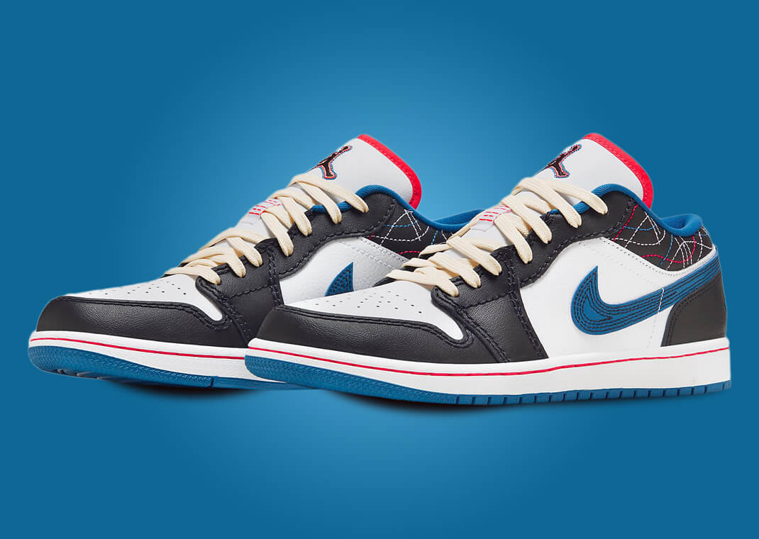 Air Jordan 1 Low SE Black Industrial Blue