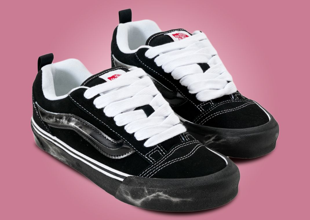 COSTS x Vans Knu Skool Black Rose Marble Angle