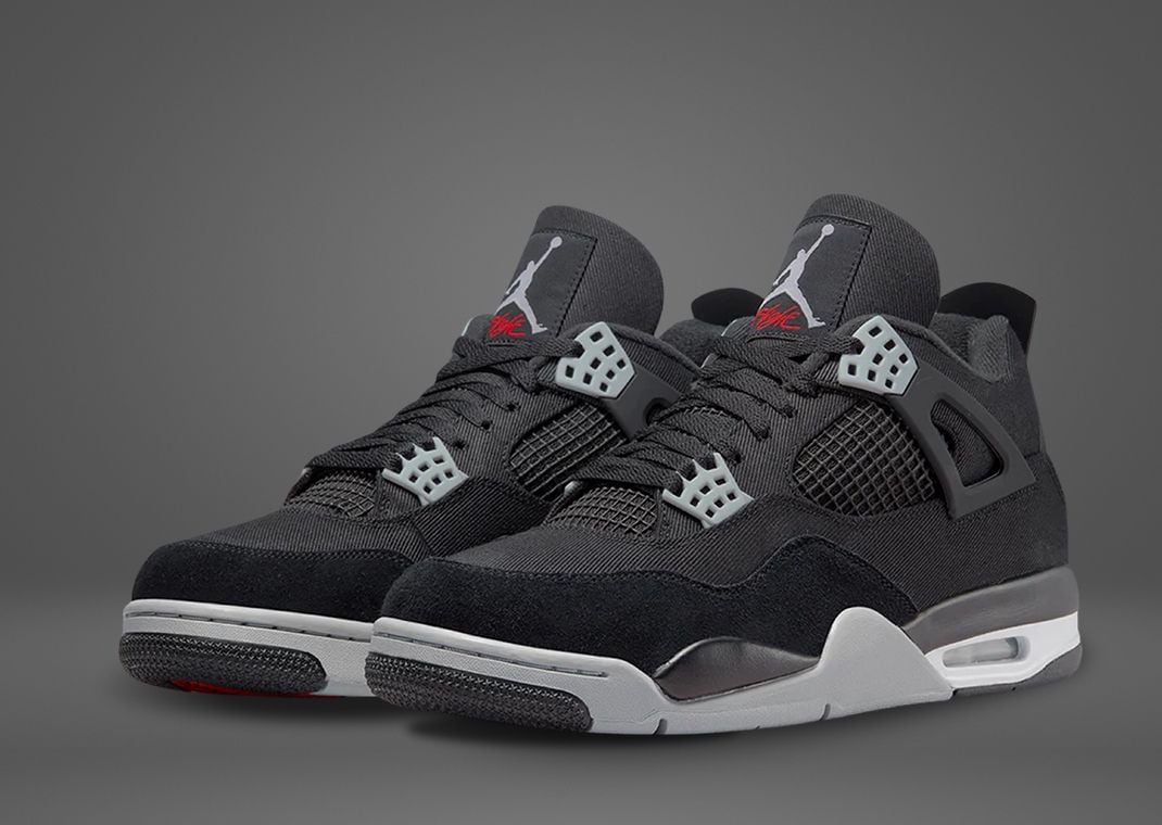 Air Jordan 4 Retro Black Canvas