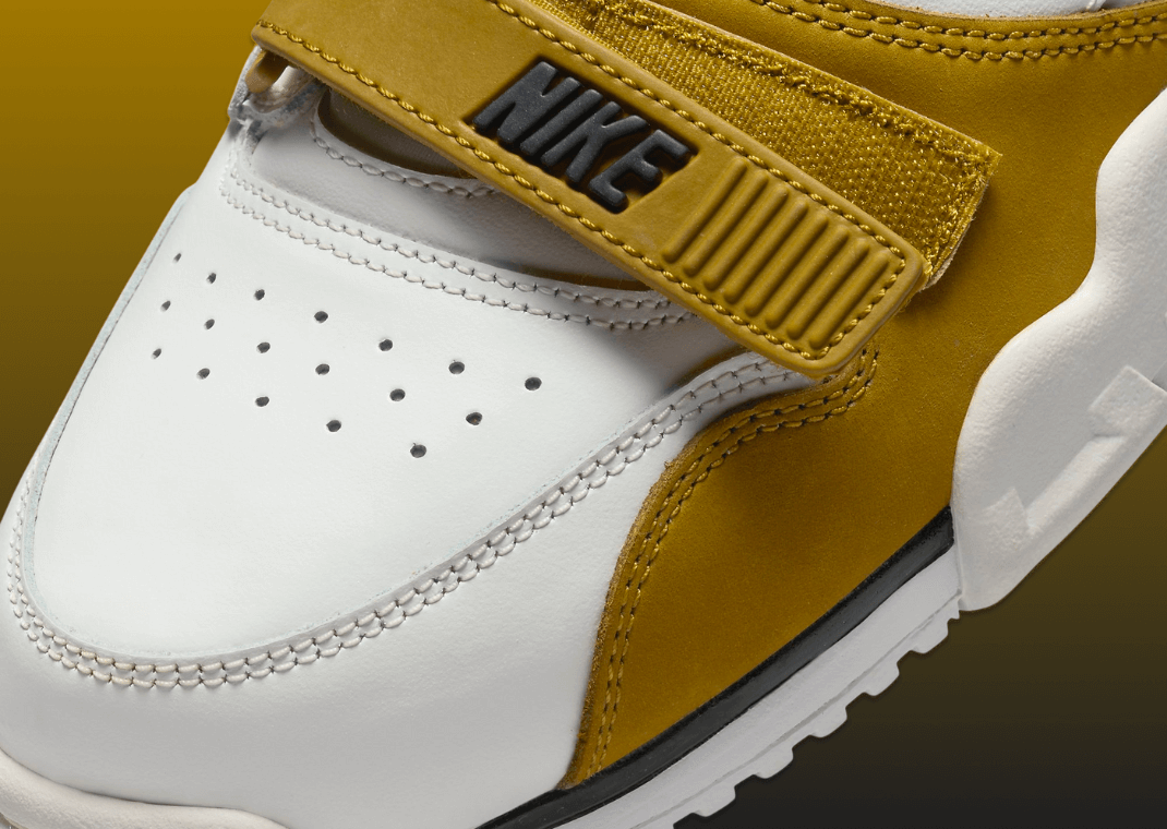 The Nike Air Trainer 1 White Black Bronzine Toe