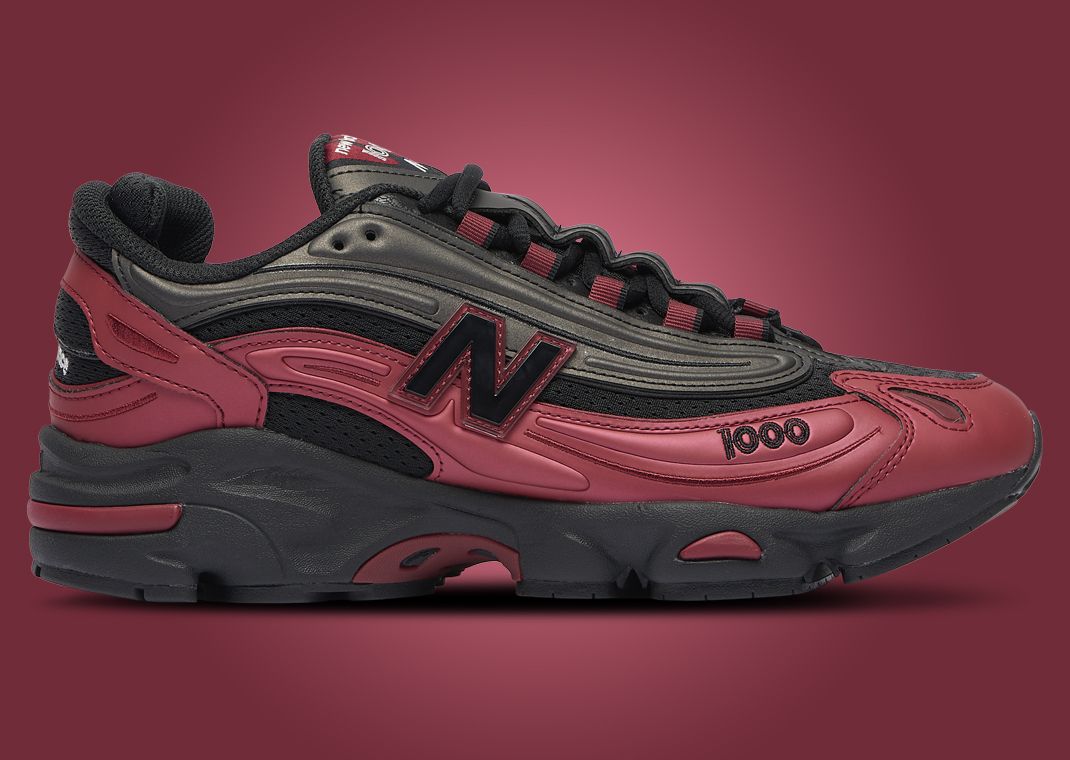 New Balance 1000 Monarch Burgundy Lateral