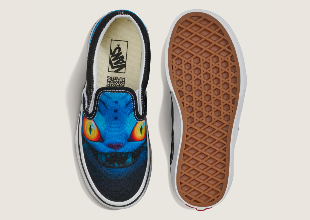 K-Pop Demon Hunters x Vans Slip-On Derpy Tiger (GS) - Top & Bottom