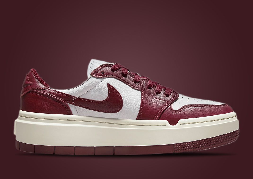Dark Beetroot Accents This Air Jordan 1 Elevate Low