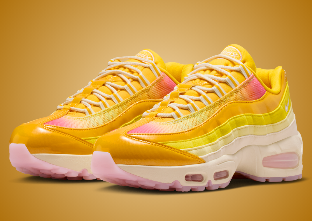 pink yellow nike